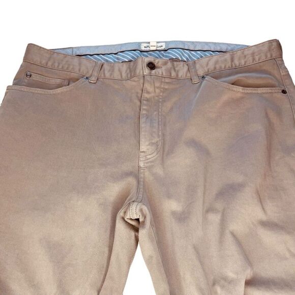 Peter Millar | Gray Flat Front Cotton Modal Blend Pants Size 38 | EUC - Picture 6 of 10